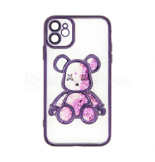 Чохол з ведмедиком для Apple iPhone 11 violet