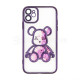 Чохол з ведмедиком для Apple iPhone 11 violet