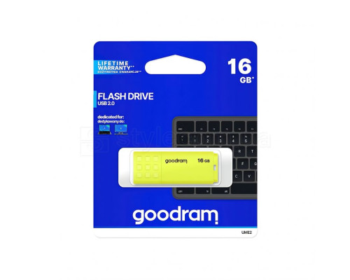Флеш-пам'ять USB GOODRAM UME2 16GB yellow (UME2-0160Y0R11) TPS-2710000270232