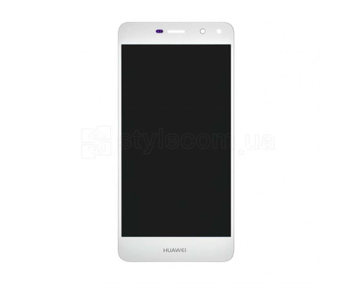 Дисплей (LCD) для Huawei Y5 (2017) MYA-L02, MYA-L22, MYA-U29, Y5 III (2017) з тачскріном white Original (переклеєне скло) TPS-2710000214816