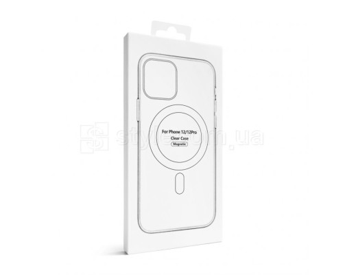 Чохол Original with MagSafe для Apple iPhone 12, 12 Pro прозорий з індикатором установки