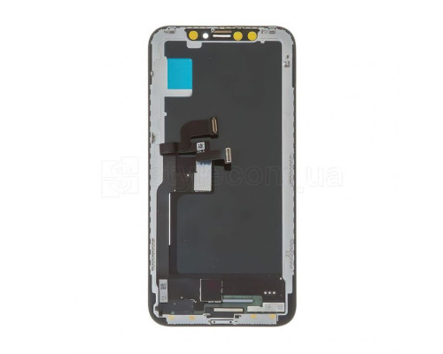 Дисплей (LCD) для Apple iPhone X з тачскріном black (in-cell JK) High Quality