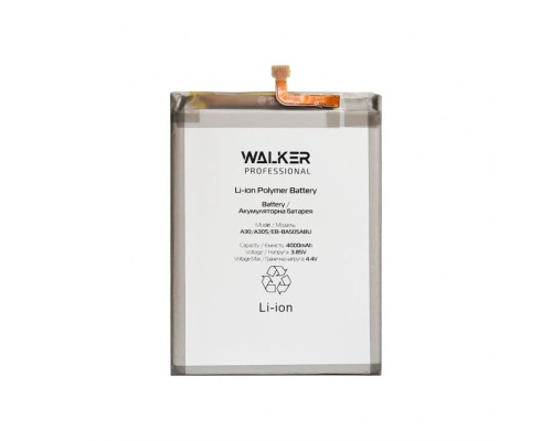 Акумулятор WALKER Professional для Samsung Galaxy A20/A205, A30/A305, A30s/A307, A50/A505 EB-BA505ABU 4000mAh TPS-2710000272366