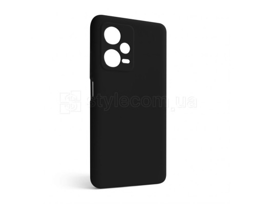 Чохол Full Silicone Case для Xiaomi Redmi Note 12 Pro Plus 5G black (18) (без логотипу)