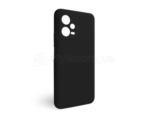Чохол Full Silicone Case для Xiaomi Redmi Note 12 5G black (18) (без логотипу)