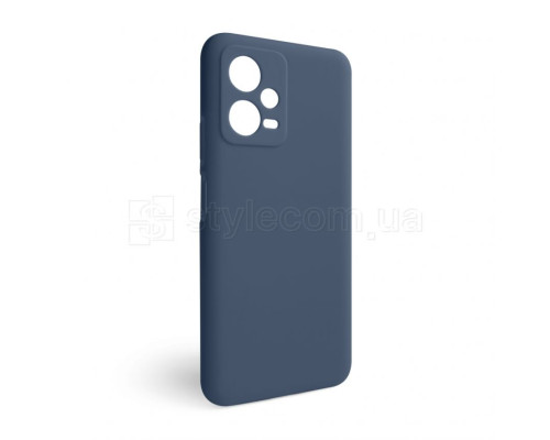 Чохол Full Silicone Case для Xiaomi Redmi Note 12 5G dark blue (08) (без логотипу)