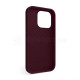 Чохол Full Silicone Case для Apple iPhone 15 Pro maroon (42)