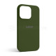 Чохол Full Silicone Case для Apple iPhone 15 Pro army green (45) TPS-2710000275077 2710000275077