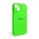 Чохол Full Silicone Case для Apple iPhone 14 shiny green (40) закрита камера