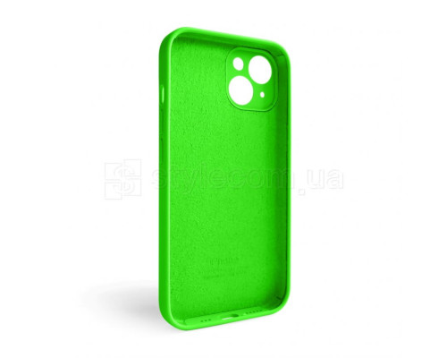 Чохол Full Silicone Case для Apple iPhone 14 shiny green (40) закрита камера