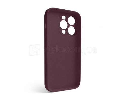 Чохол Full Silicone Case для Apple iPhone 14 Pro maroon (42) закрита камера