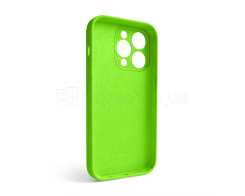 Чохол Full Silicone Case для Apple iPhone 14 Pro shiny green (40) закрита камера