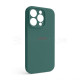 Чохол Full Silicone Case для Apple iPhone 14 Pro pine green (55) закрита камера