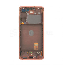 Дисплей (LCD) для Samsung Galaxy S20 FE/G780 (2020) з тачскріном та рамкою orange Service Original (PN:GH82-24219F, GH82-24220F) TPS-2710000277163