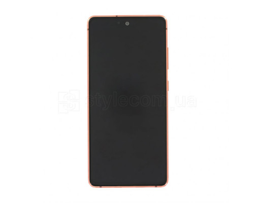 Дисплей (LCD) для Samsung Galaxy S20 FE/G780 (2020) з тачскріном та рамкою orange Service Original (PN:GH82-24219F, GH82-24220F) TPS-2710000277163