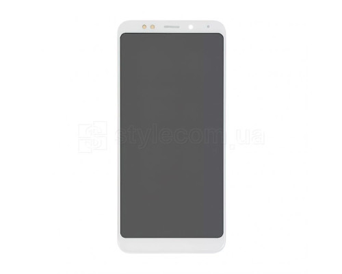 Дисплей (LCD) для Xiaomi Redmi 5 Plus з тачскріном та рамкою white High Quality TPS-2710000277385