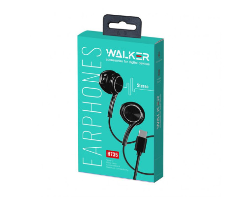Навушники WALKER H735 з роз'ємом Type-C black TPS-2710000277750