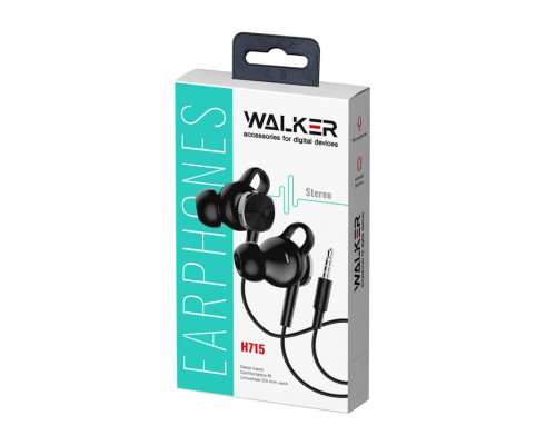 Навушники WALKER H715 black TPS-2710000277651