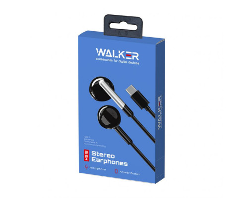 Навушники WALKER H315 з роз'ємом Type-C black