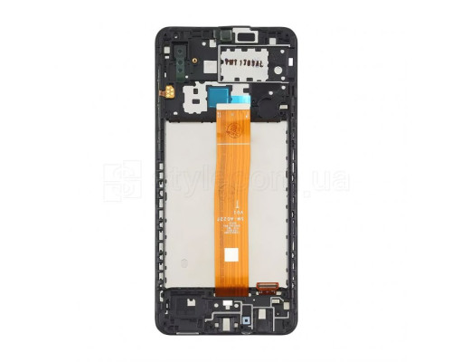 Дисплей (LCD) для Samsung Galaxy A02/A022 (2021) rev.01 з тачскріном та рамкою black (IPS) Original Quality TPS-2710000278054