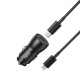 Автомобільний зарядний пристрій (адаптер) 2в1 XO CC57 PD_25W + Data Cable Type-C to Lightning black