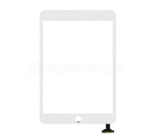 Тачскрін (сенсор) для Apple iPad Mini 3 (A1599, A1600, A1601) з мікросхемою white High Quality TPS-2710000278825