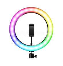 Кільцева лампа RGB MJ26 (26см) + стійка на підлогу 70см (2,1м) TPS-2710000279679