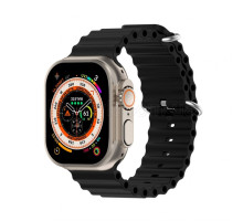 Ремінець для Apple Watch Ultra Ocean Band силіконовий 42/44/45/49 L black / чорний (1) TPS-2710000281610