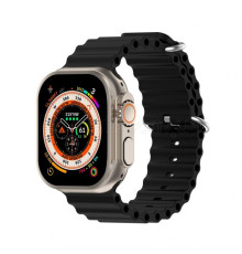 Ремінець для Apple Watch Ultra Ocean Band силіконовий 42/44/45/49 L black / чорний (1)