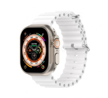 Ремінець для Apple Watch Ultra Ocean Band силіконовий 42/44/45/49 L white / білий (2) TPS-2710000281627