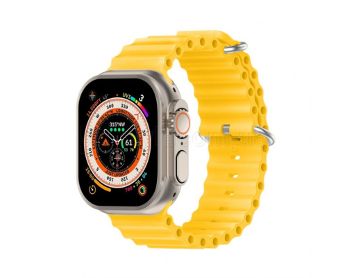 Ремінець для Apple Watch Ultra Ocean Band силіконовий 42/44/45/49 L yellow / жовтий (3) TPS-2710000281634