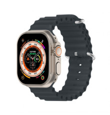 Ремінець для Apple Watch Ultra Ocean Band силіконовий 42/44/45/49 L midnight / сірий (4) TPS-2710000281641