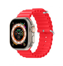 Ремінець для Apple Watch Ultra Ocean Band силіконовий 42/44/45/49 L red / червоний (6) TPS-2710000281665