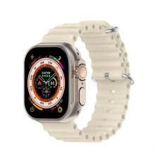 Ремінець для Apple Watch Ultra Ocean Band силіконовий 42/44/45/49 L starlilght / молочний (7) TPS-2710000281672