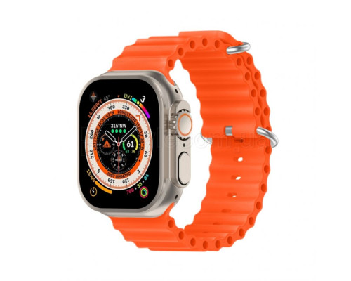 Ремінець для Apple Watch Ultra Ocean Band силіконовий 42/44/45/49 L orange / помаранчевий (9) TPS-2710000281689