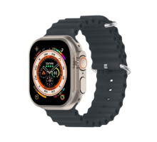 Ремінець для Apple Watch Ultra Ocean Band силіконовий 38/40/41мм L midnight / сірий (4)