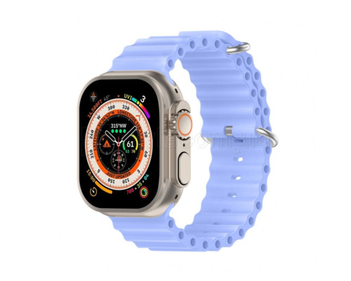 Ремінець для Apple Watch Ultra Ocean Band силіконовий 42/44/45/49 L lilac / лавандовий (14) TPS-2710000281733