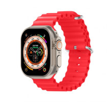 Ремінець для Apple Watch Ultra Ocean Band силіконовий 38/40/41мм L red / червоний (6)