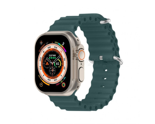 Ремінець для Apple Watch Ultra Ocean Band силіконовий 42/44/45/49 L olive green / оливковий (16)