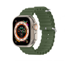 Ремінець для Apple Watch Ultra Ocean Band силіконовий 42/44/45/49 L forest green / зелений (17) TPS-2710000281764