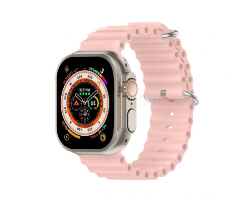 Ремінець для Apple Watch Ultra Ocean Band силіконовий 42/44/45/49 L retro rose / рожевий (18)