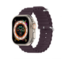 Ремінець для Apple Watch Ultra Ocean Band силіконовий 42/44/45/49 L berry purple / фіолетовий (22) TPS-2710000281818