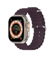 Ремінець для Apple Watch Ultra Ocean Band силіконовий 42/44/45/49 L berry purple / фіолетовий (22) TPS-2710000281818