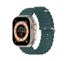 Ремінець для Apple Watch Ultra Ocean Band силіконовий 38/40/41мм L olive green / оливковий (16) TPS-2710000281511