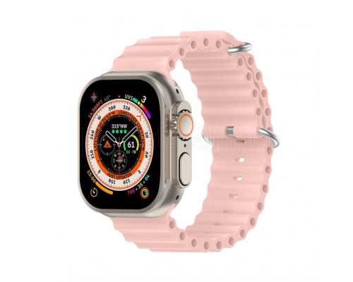 Ремінець для Apple Watch Ultra Ocean Band силіконовий 38/40/41мм L retro rose / рожевий (18) TPS-2710000281535