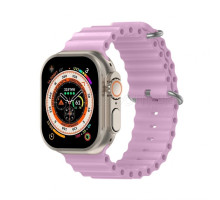 Ремінець для Apple Watch Ultra Ocean Band силіконовий 38/40/41мм L light purple / світло-фіолетовий (21) TPS-2710000281566