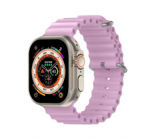 Ремінець для Apple Watch Ultra Ocean Band силіконовий 38/40/41мм L light purple / світло-фіолетовий (21) TPS-2710000281566 2710000281566