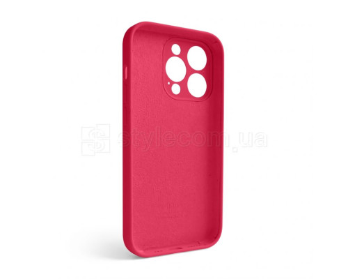 Чохол Full Silicone Case для Apple iPhone 14 Pro rose red (37) закрита камера