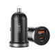 Автомобільний зарядний пристрій (адаптер) XO CC56 PD_3A / QC3.0_3A / 30W Max TPS-2710000282044
