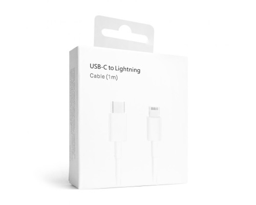 Кабель USB Type-C to Lightning 20W white High Original Quality carton box logo TPS-2710000282761 2710000282761